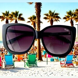 Sunglasses Quay Australia Black, unisex